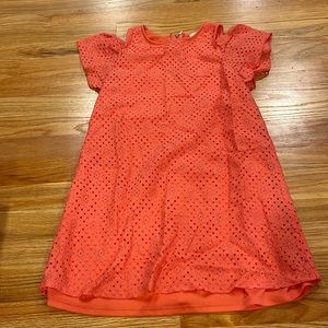 Coral girls dress